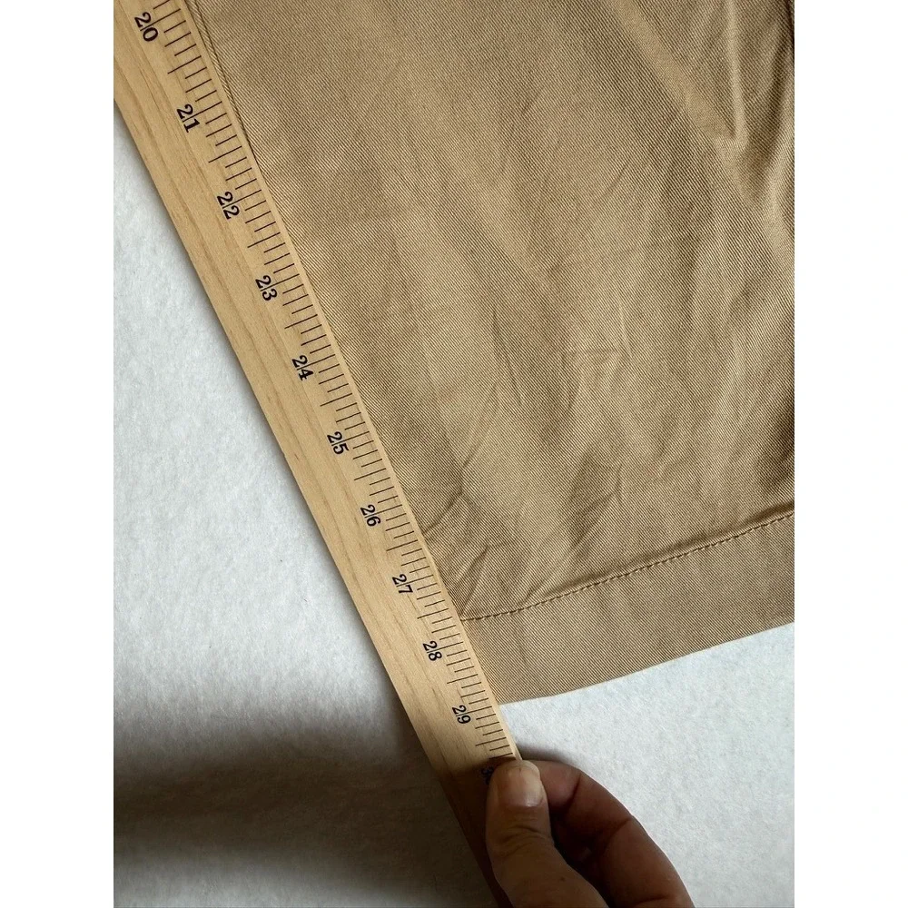 J.Crew Chino Pants Mens 30x30 Khaki Flex Slim Fit Flat Front J1081
